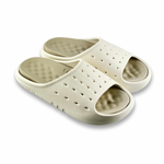 Comfortable white and grey slides for daily casual wear