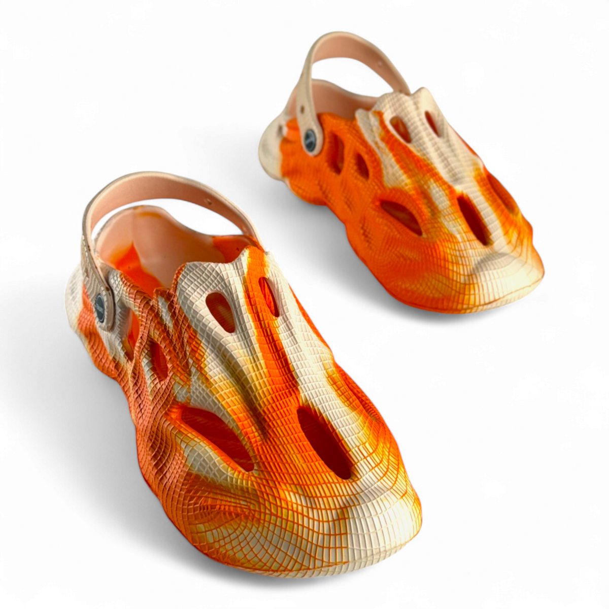 Tenure Footwear men’s Slide-on Style 807 sandals in Beige Orange