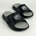Ergonomic cushioned men’s slides with arch support