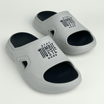 Hustle Hard typography slides by Tenure Footwear