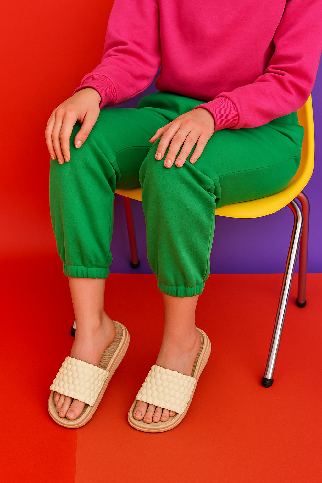 Tenure Bubble Bliss Slides Ladies (White)