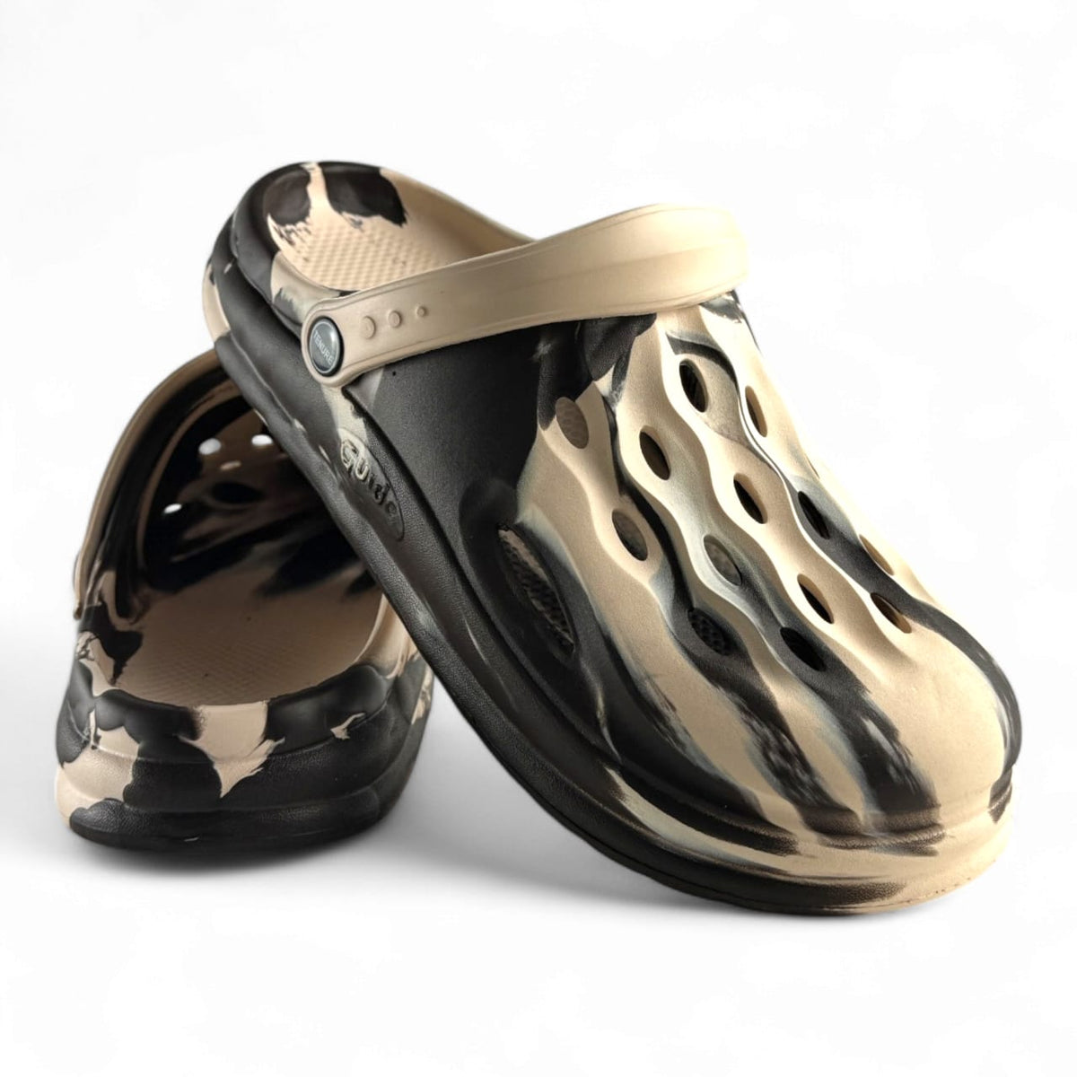 Slides with bold flame accents for a fiery look