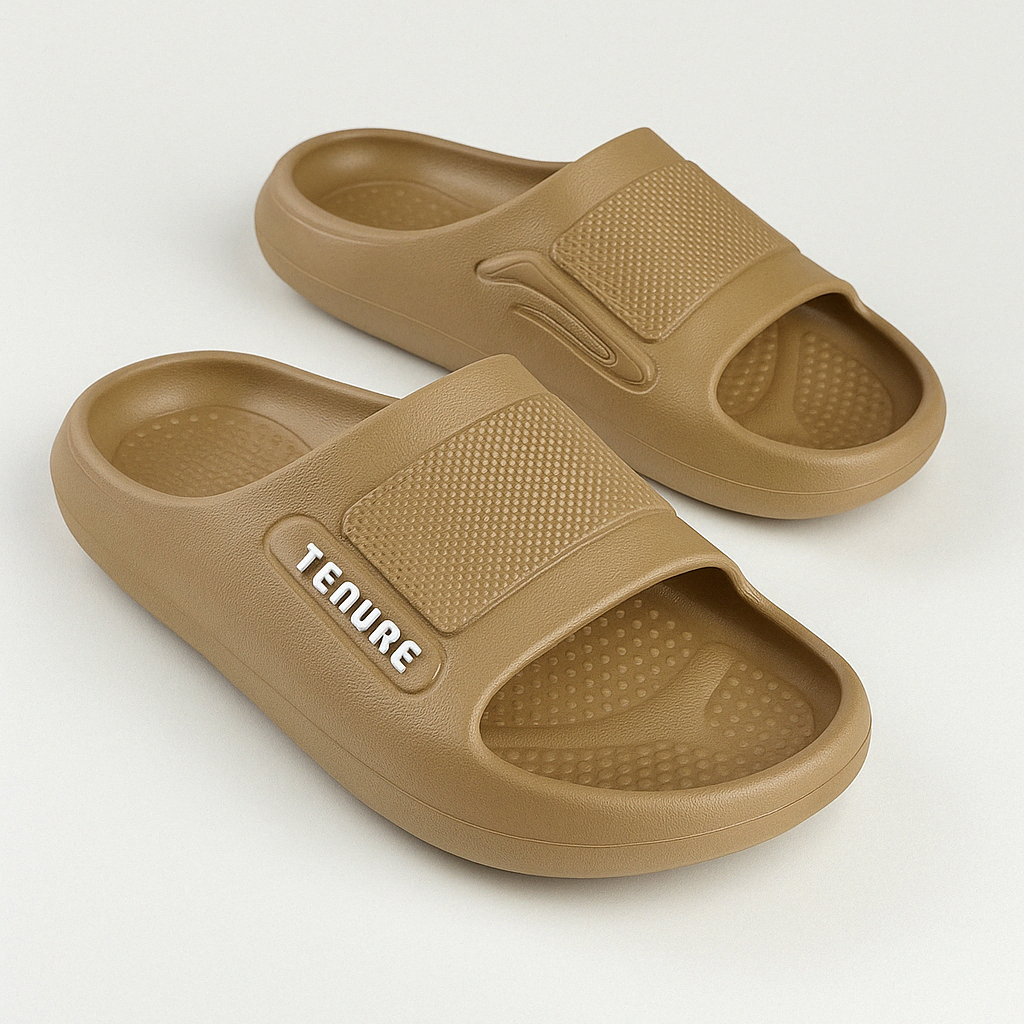Breathable EVA SoftGrip slides with cushioned insole