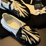 BW Storm Clogs 814 front view in White Black – Tenure Footwear