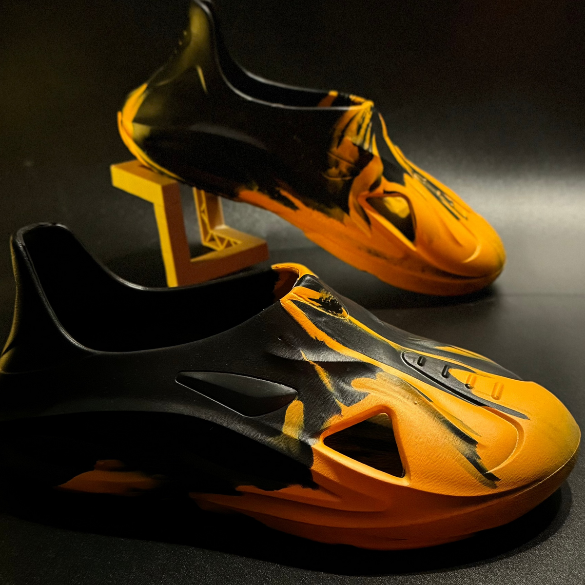 Flame-inspired clogs for bold everyday wear