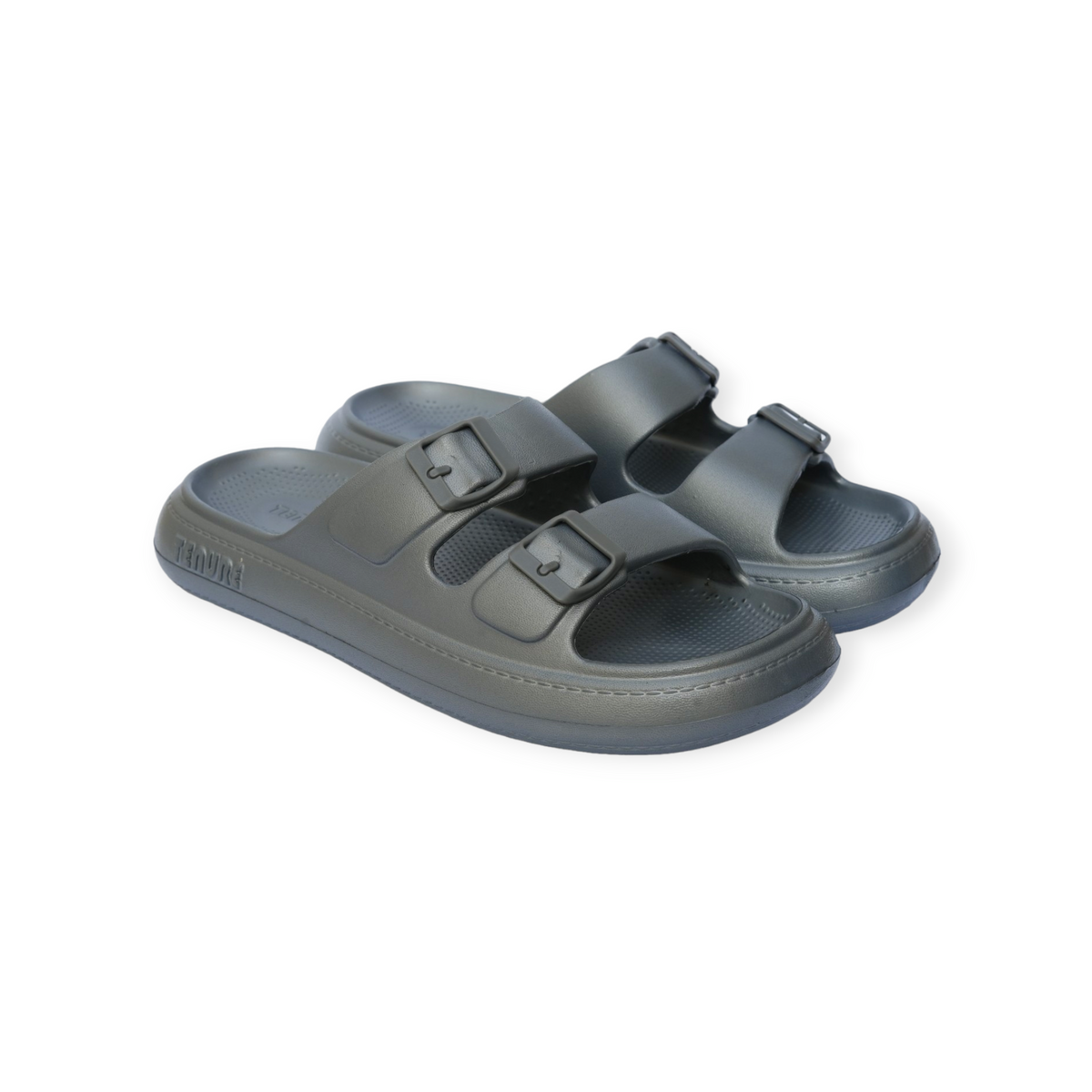 Monochrome Double Strap Sandals | For Men - 803