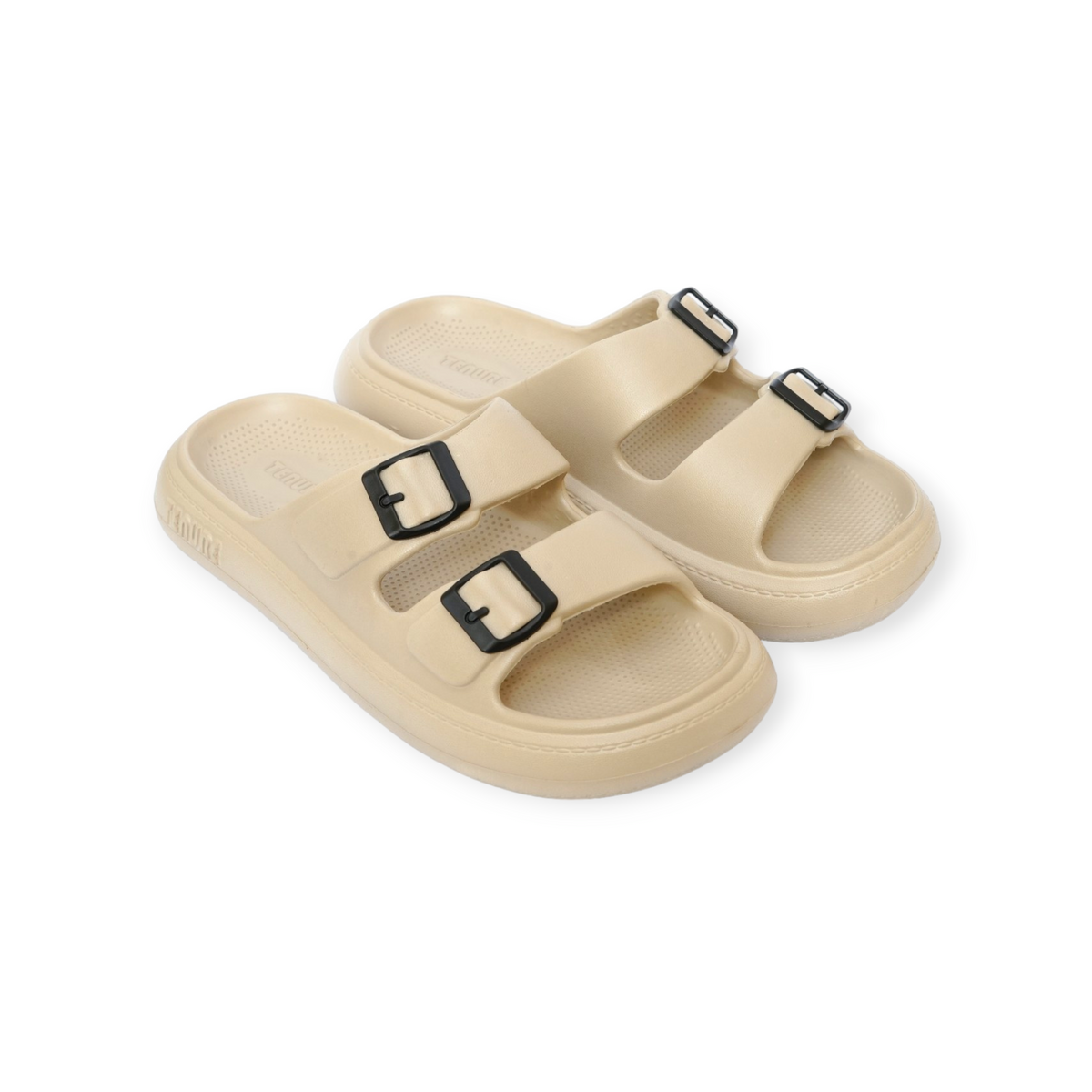 Monochrome Double Strap Sandals | For Men - 803