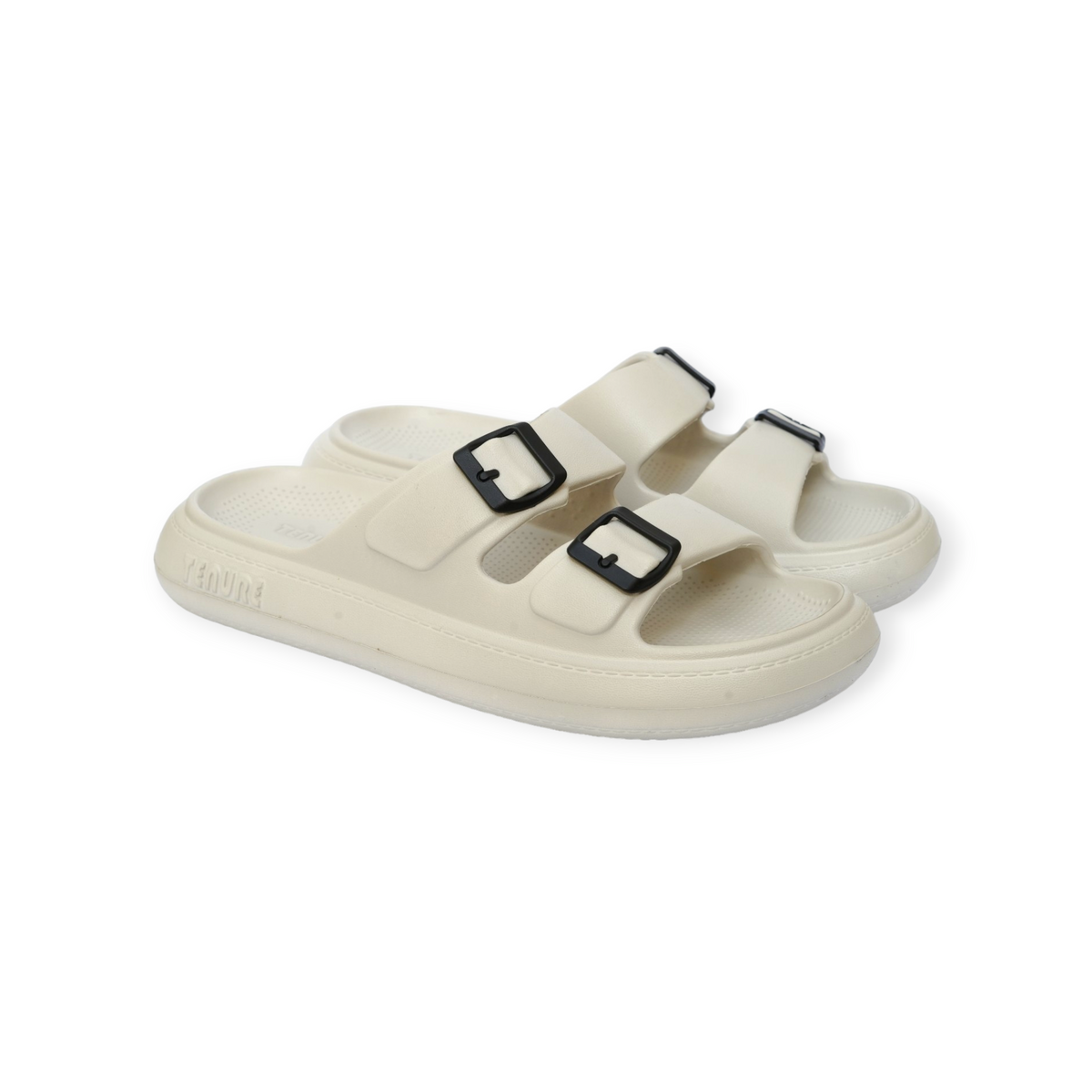 Monochrome Double Strap Sandals | For Men - 803