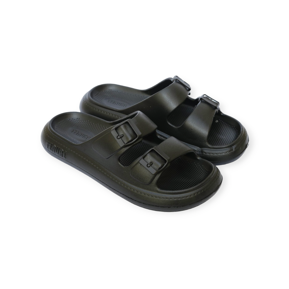 Monochrome Double Strap Sandals | For Men - 803