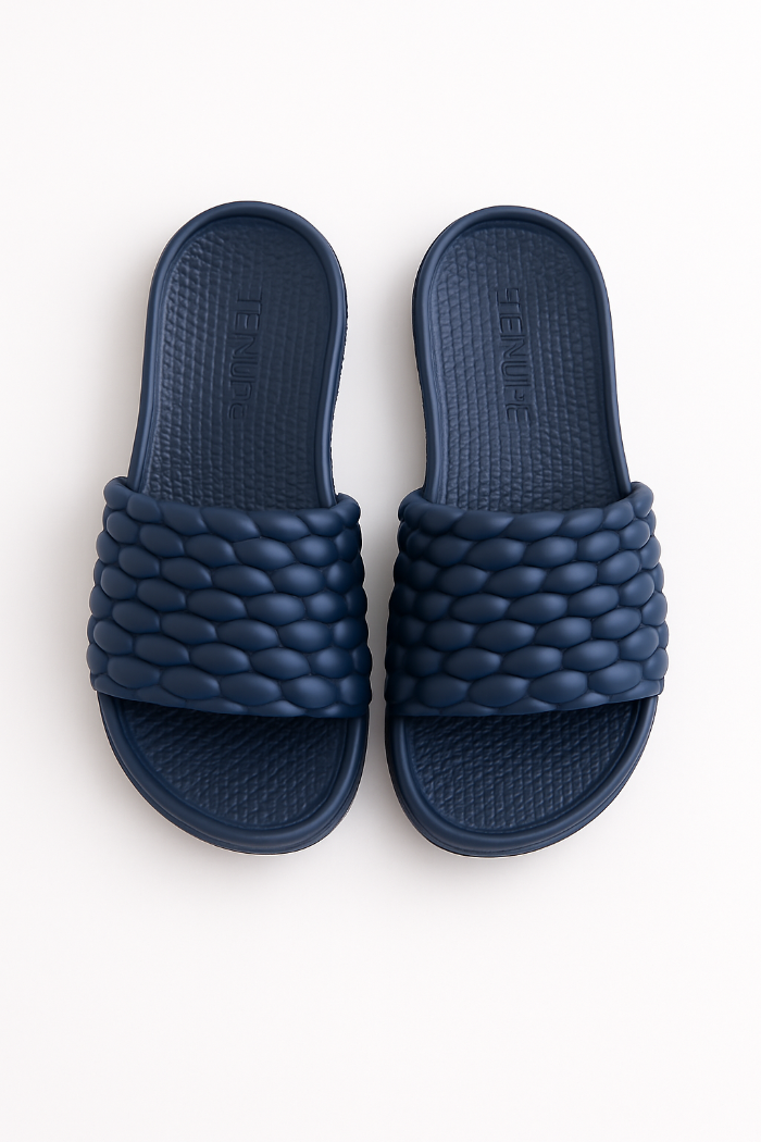 Tenure Bubble Bliss Slides Ladies (Navy)