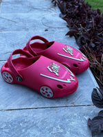 Racing champion look kids clogs by Tenure Footwear