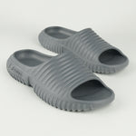 Branded cushioned slides with arch support