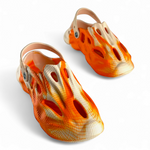 Tenure Footwear men’s Slide-on Style 807 sandals in Beige Orange