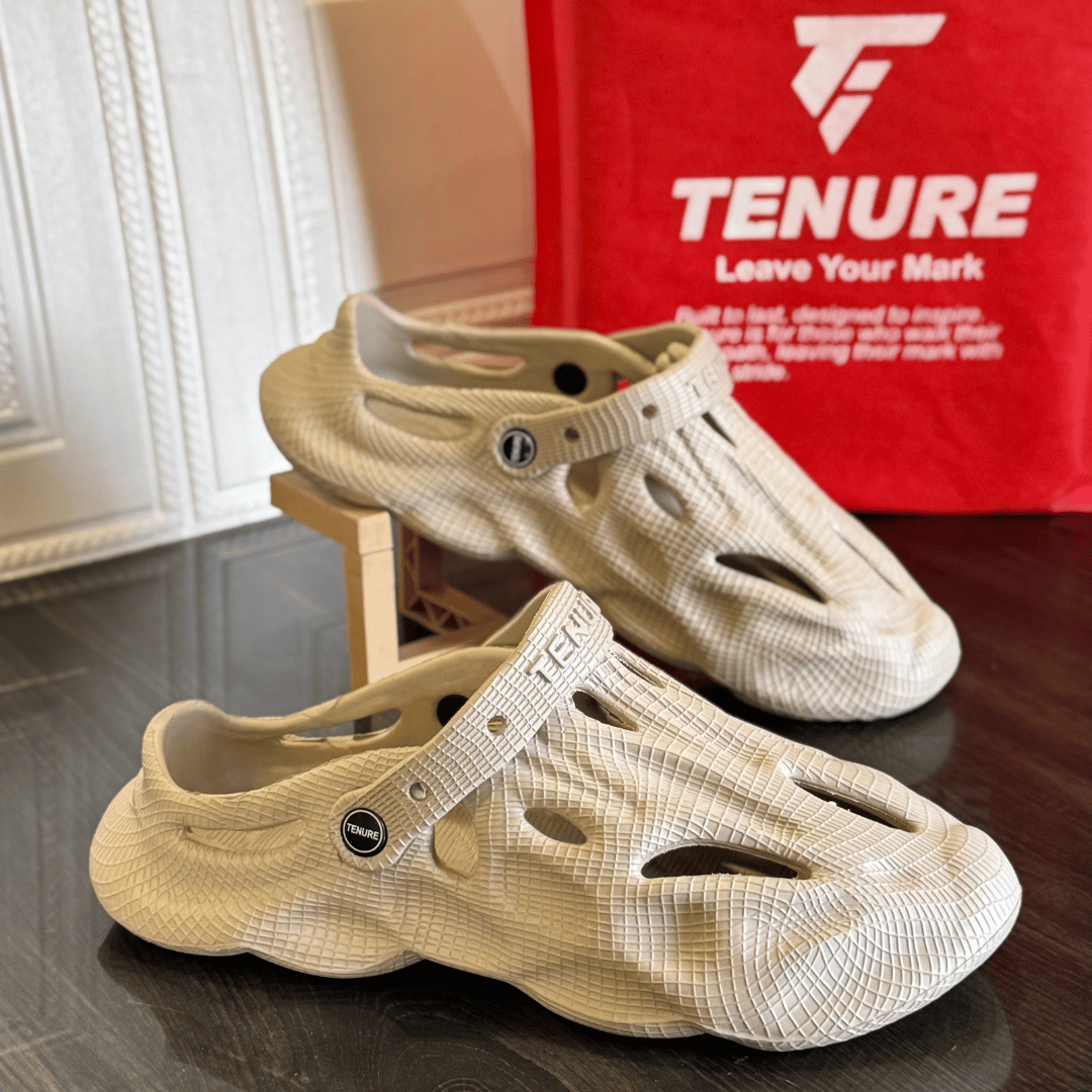 Tenure All Day Active Clogs 807 in Cobble Stone Beige – Side View