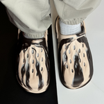 Air Binder slides with detailed flame sole