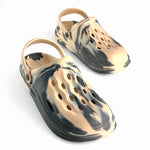 Fashion-forward and comfortable flame slides