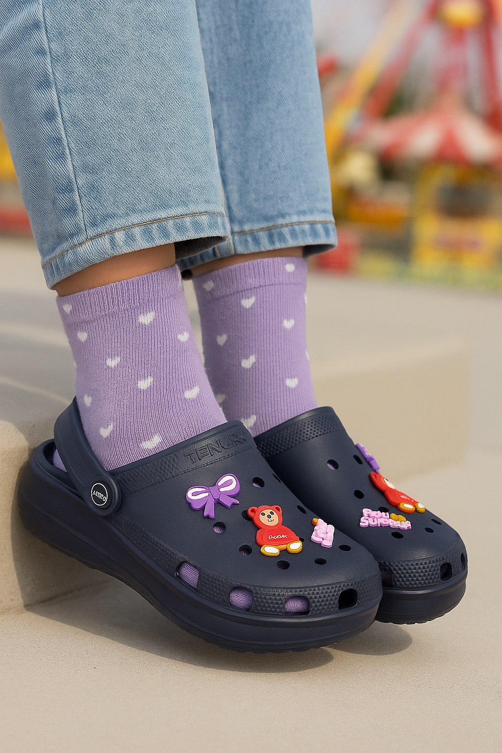 Joy Clogs Ladies 743 (Ocean Night)