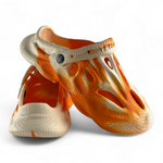 Slide-on sandals with memory foam footbed for comfort